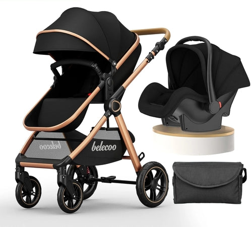 Poussette 3 en 1  avec nacelle et siège auto