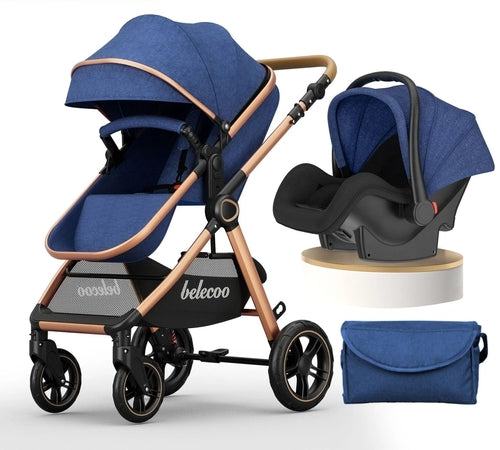 Poussette 3 en 1  avec nacelle et siège auto