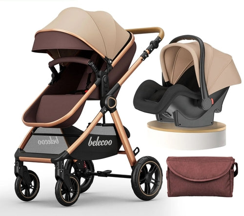 Poussette 3 en 1  avec nacelle et siège auto