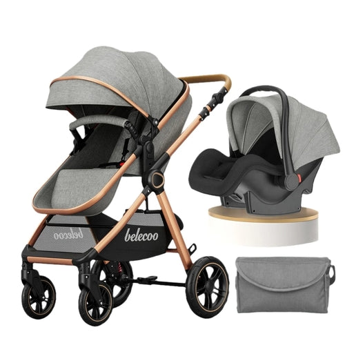 Poussette 3 en 1  avec nacelle et siège auto