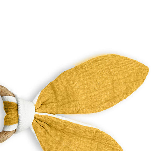 Anneau de dentition en coton biologique - Miel