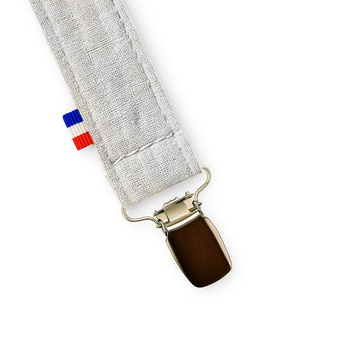 Attache tétine en coton biologique - Camille